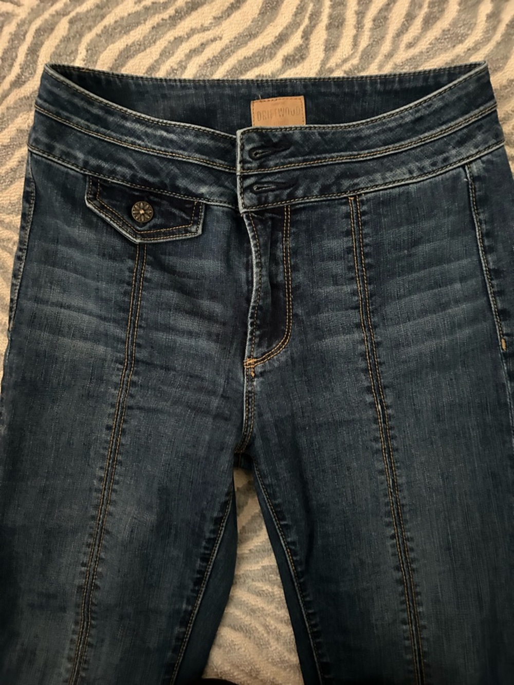 Driftwood Kelly Jeans Dark Wash Size 27, Carried w/Free People - Picture 4 of 8